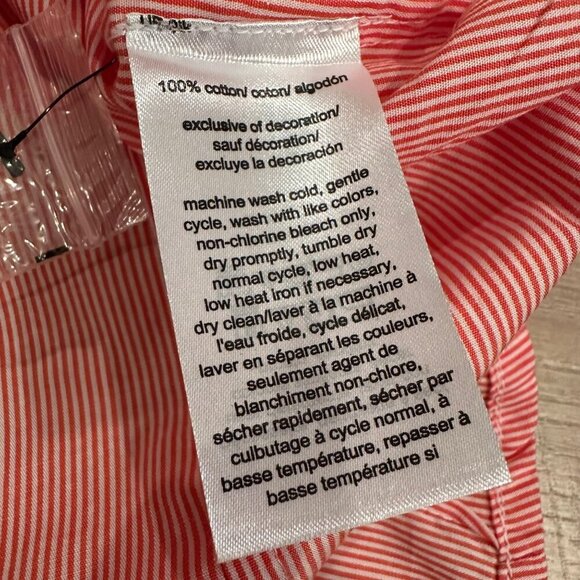 Tommy Hilfiger Womens Sleeveless Pink Button-Down Shirt M RED PLAID - Picture 4 of 7